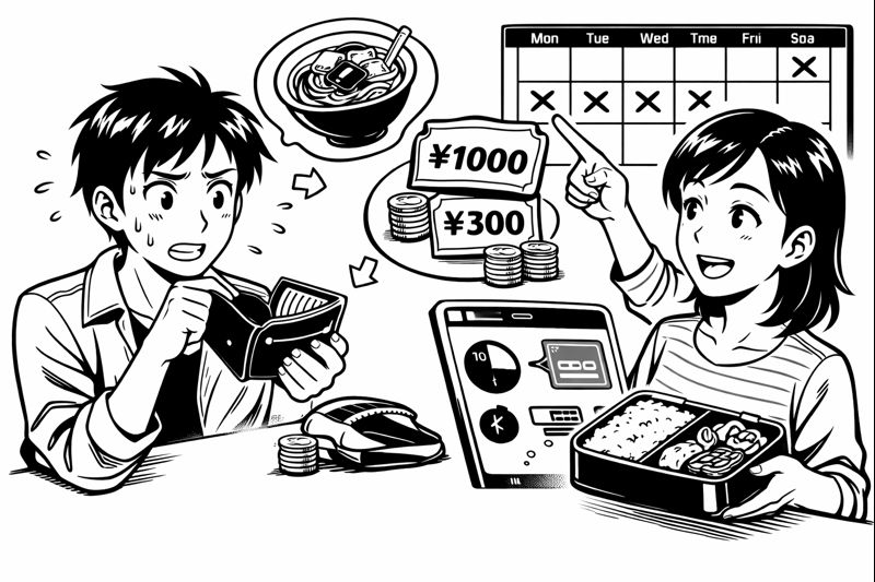 外食ランチと弁当の差額は月2万円！無理なく減らすコツ
