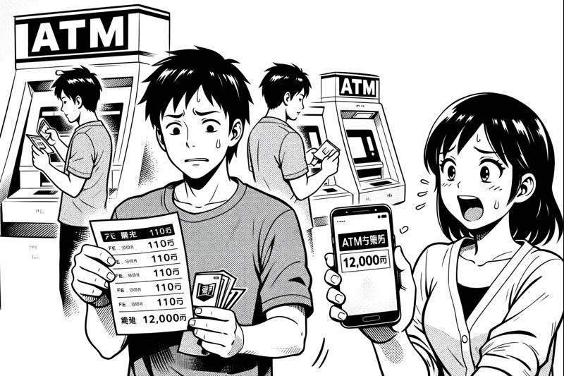 ATM手数料が年間1万円超え？｜給与振込口座の見直しで無駄を削減